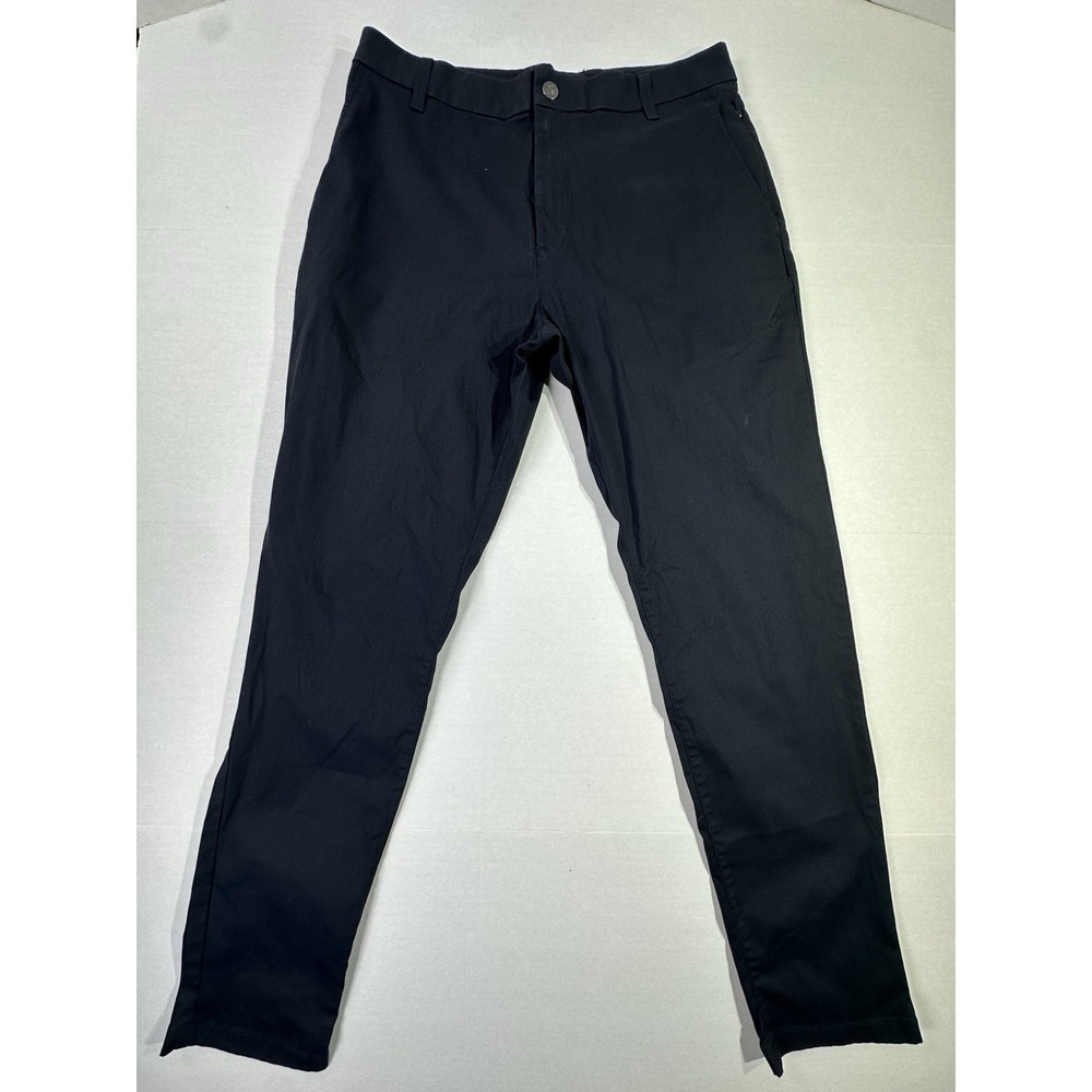 Birddogs Pants 32x32‎ Black Slim Fit Stretch Chino Golf Casual Boomstick